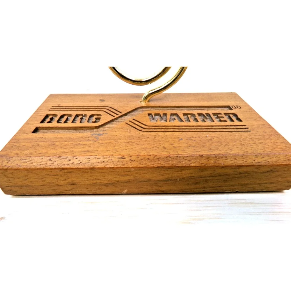 Borg Warner Laser Engraved Wood Block 3